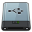 Graphite USB B Icon 48x48 png